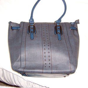 Dark Blue Handbag.